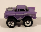 1987 Road Champs '57 Chevy Purple Micro Mini Die Cast Toy Car Vehicle
