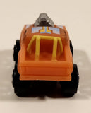 1987 Road Champs Datsun Dragster Pickup Truck Orange Micro Mini Die Cast Toy Car Vehicle