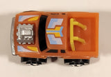 1987 Road Champs Datsun Dragster Pickup Truck Orange Micro Mini Die Cast Toy Car Vehicle