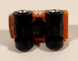 1987 Road Champs Datsun Dragster Pickup Truck Orange Micro Mini Die Cast Toy Car Vehicle