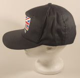 London Union Jack British Flag Black Snapback Trucker Cap Hat
