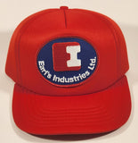 Earl's Industries Ltd. Red Snapback Trucker Cap Hat