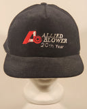 Allied Blower 20th Year Black Corduroy Snapback Trucker Cap Hat