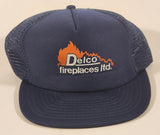 Delco Fireplaces ltd. Dark Blue Mesh Snapback Trucker Cap Hat