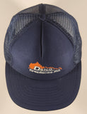 Delco Fireplaces ltd. Dark Blue Mesh Snapback Trucker Cap Hat