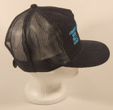 Ashcroft Beer Belly Hockey Easter Tourney 1990 Hockey Tournament Black Corduroy Snapback Mesh Trucker Cap Hat