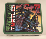 2022 Viacom Nickelodeon Eastman And Laird's Teenage Mutant Ninja Turtles Embossed Tin Metal Lunch Box and Thermos Set