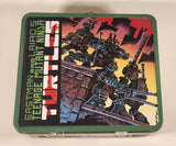 2022 Viacom Nickelodeon Eastman And Laird's Teenage Mutant Ninja Turtles Embossed Tin Metal Lunch Box and Thermos Set