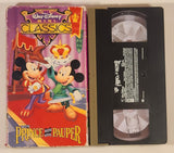 Walt Disney Mini Classics The Prince And The Pauper Movie VHS Video Cassette Tape with Case