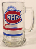 1992 Cutler Brands NHL Montreal Canadiens 5 1/2" Glass Beer Mug Cup