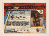 1991-92 Topps Stadium Club NHL #174 Pittsburgh Penguins Mario Lemieux Trading Card