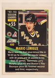 1993-94 Score NHL #480 Pittsburgh Penguins Mario Lemieux Trading Card