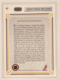 1991-92 Upper Deck NHL #47 Pittsburgh Penguins Mario Lemieux White House Welcome Trading Card