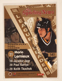 1996-97 Fleer NHL Pittsburgh Penguins #141 The Sporting News Power Play Goals Mario Lemieux Jaromir Jagr Paul Kariya Keith Tkachuk Trading Card