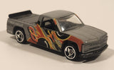1998 Hot Wheels Mainline Figure 8 Racers 1996 Chevy 1500 Truck Grey Die Cast Toy Car Vehicle
