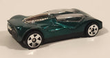 1999 Hot Wheels McDonald's Double Cross Metalflake Dark Green Die Cast Toy Car Vehicle