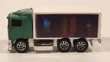 1995 Hot Wheels Photo Finish Hiway Hauler Semi Truck Rig Green Die Cast Toy Car Vehicle