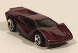 1999 Hot Wheels McDonald's Maximizer Dark Red Die Cast Toy Car Vehicle