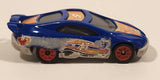 1999 Hot Wheels McDonald's Future NASCAR Blue Die Cast Toy Car Vehicle