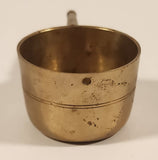 Vintage Dollhouse Miniature Soup Pot 1 1/2" Brass Metal Ornament