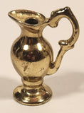 Vintage Dollhouse Miniature Ewer Jug Water Pitcher 2 1/8" Brass Metal Ornament