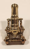 Vintage Dollhouse Miniature Cannon 2 1/2" Brass Metal Ornament