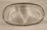 Glass Butter Dish with Embossed Silver Plated Lid