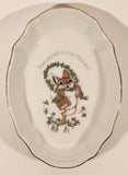 1981 Precious Moments Designer Collection Spring Love Treat Yourself To A Fun-Filled Day! Bunny Rabbit Themed Genuine Porcelain Candy Dish