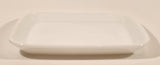 Vintage Anchor Hocking Made Expressly For United Airlines White Milk Glass Serving Dish