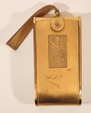 Vintage Wadsworth By Parker Pen Monogrammed D F Cosmetics Mirror Powder Compact with Comb in Box