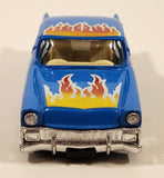 SS407 1956 Chevy Chevrolet Bel Air Blue Pull Back Die Cast Toy Car Vehicle with Opening Doors