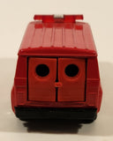 Unknown Brand No. 8710 Van Fire Red Pull Back 1:38 Scale Die Cast Toy Car Vehicle