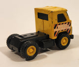 Vintage Buddy L Construction Semi Truck Yellow Pressed Steel Die Cast Toy Car Vehicle