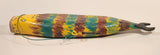 Kerras Jeffery of P.E.I. Folk Art Hand Painted Eastern White Cedar Wood Fish Carving with Wrench Tail