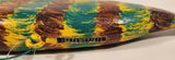 Kerras Jeffery of P.E.I. Folk Art Hand Painted Eastern White Cedar Wood Fish Carving with Wrench Tail
