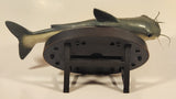 Gemmy Cool Catfish Animatronic Motion Activated Talking Singing Moving Fish On Animated Plaque Partially Working