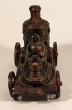 Vintage 1974 Banthrico Fire Truck Steam Engine Train Locomotive Copper Coin Bank