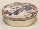 Railroad Train Steam Engine Locomotive Themed Tin Metal Container