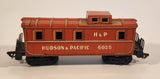 Vintage Sakai Hudson & Pacific H & P 6025 Caboose Dark Orange Tin Toy Train Car Vehicle