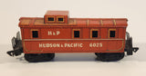 Vintage Sakai Hudson & Pacific H & P 6025 Caboose Dark Orange Tin Toy Train Car Vehicle
