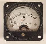 Vintage Toyo Tokyo Japan Analog Amp Ammeter Gauge M 0-17 Class 2.5 Est 1000V