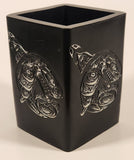 Nova Stone Atlantic Canada Aboriginal Native Orca Killer Whale Black Soapstone Pen Holder