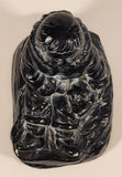 Inuit Eskimo with Bear Cub Kitunenakui-Kimiklu Canada 6 1/2" Heavy Carved Black Soapstone Sculpture