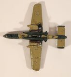 RealToy EL GH FZ224 A-10 Thunderbolt II Style Fighter Jet Airplane Olive Green with Camouflage Die Cast Toy Aircraft