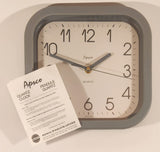 Rare Vintage Apsco Quartz Grey Wall Clock New in Box