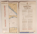 1993 Canadian Hydrographic Service Straight Of Georgia Sunshine Coast Vancouver Harbour To/A Isolation Sound Map Package