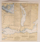 1993 Canadian Hydrographic Service Straight Of Georgia Sunshine Coast Vancouver Harbour To/A Isolation Sound Map Package