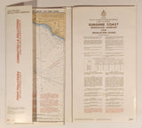 1993 Canadian Hydrographic Service Straight Of Georgia Sunshine Coast Vancouver Harbour To/A Isolation Sound Map Package