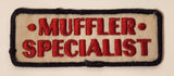 Speedy Muffler "Muffler Specialist" 1 1/2" x 4" Embroidered Fabric Patch Badge