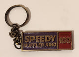 Vintage Speedy Muffler King Sault Ste Marie 100th Store December 1980 Metal Keychain